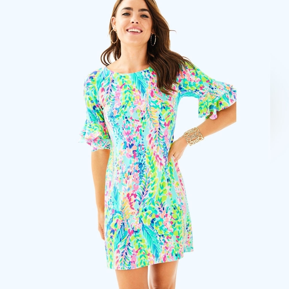 Lilly Pulitzer Lula Ruffle Sleeve Dress